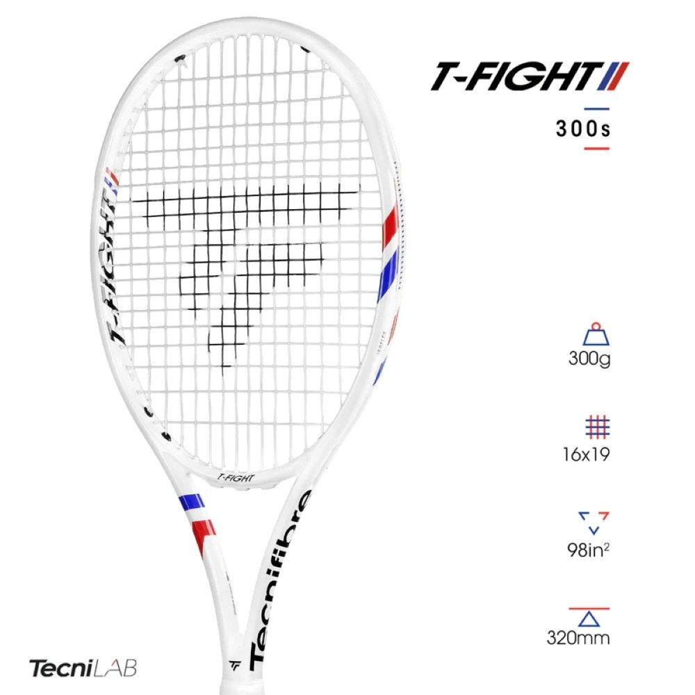 Miniatura 3.0 de Raquete de T&ecirc;nis T-Fight V2 300S Isoflex Tecnifibre