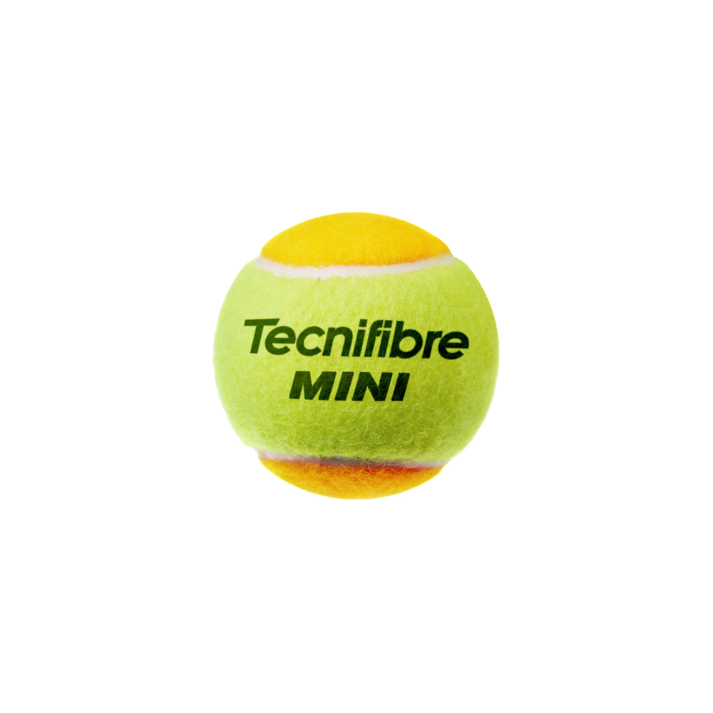 Tubo com 3 Unidades de Mini bolas de T&ecirc;nis Amarelo/Laranja Tecnifibre