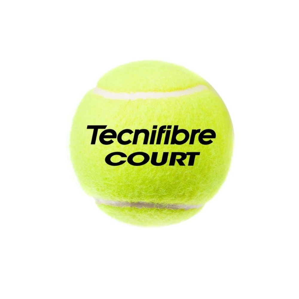 Miniatura 2.0 de Tubo com 4 bolas Court Amarelo Tecnifibre