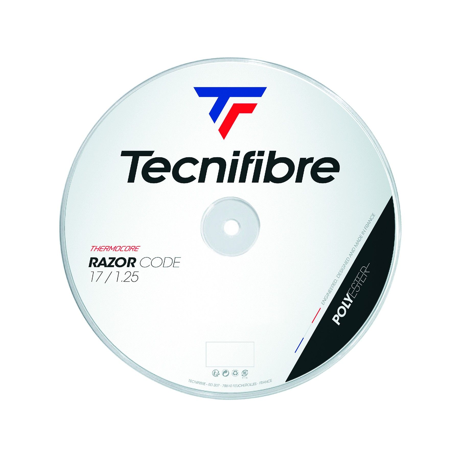 Corda Bobina 200M Razor Code 1,25 Tecnifibre Branco