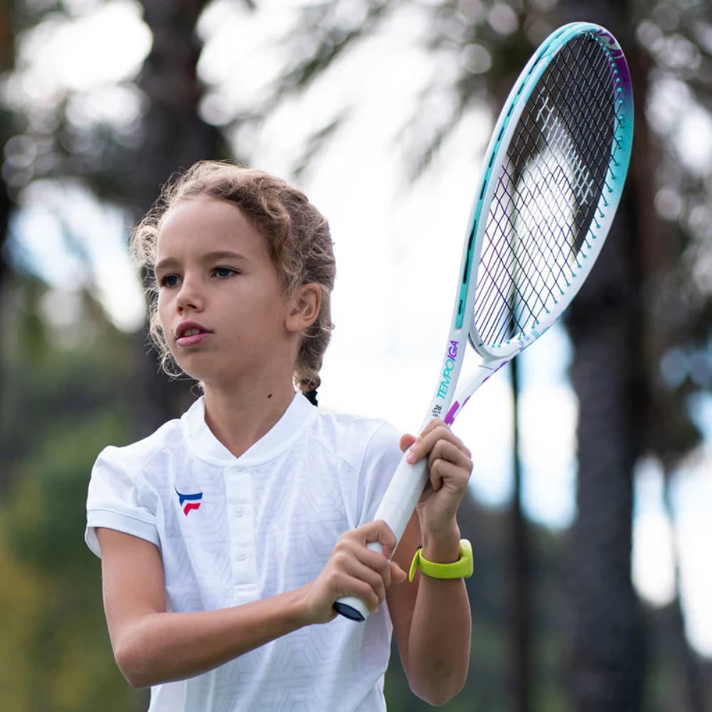 Miniatura 5.0 de Raquete de T&ecirc;nis Tempo IGA 25 Branco Tecnifibre