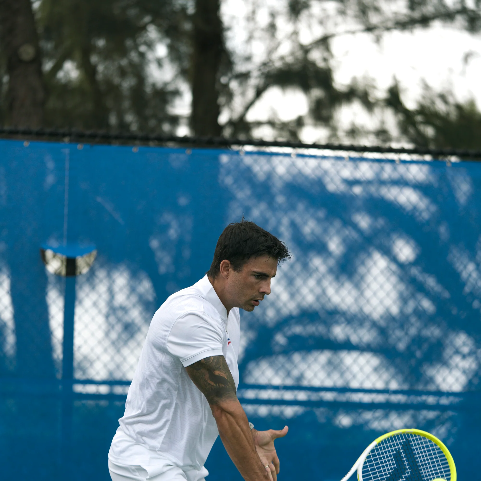 Miniatura 13.0 de Raquete de T&ecirc;nis Fire 285 Branco/Verde Lim&atilde;o Tecnifibre