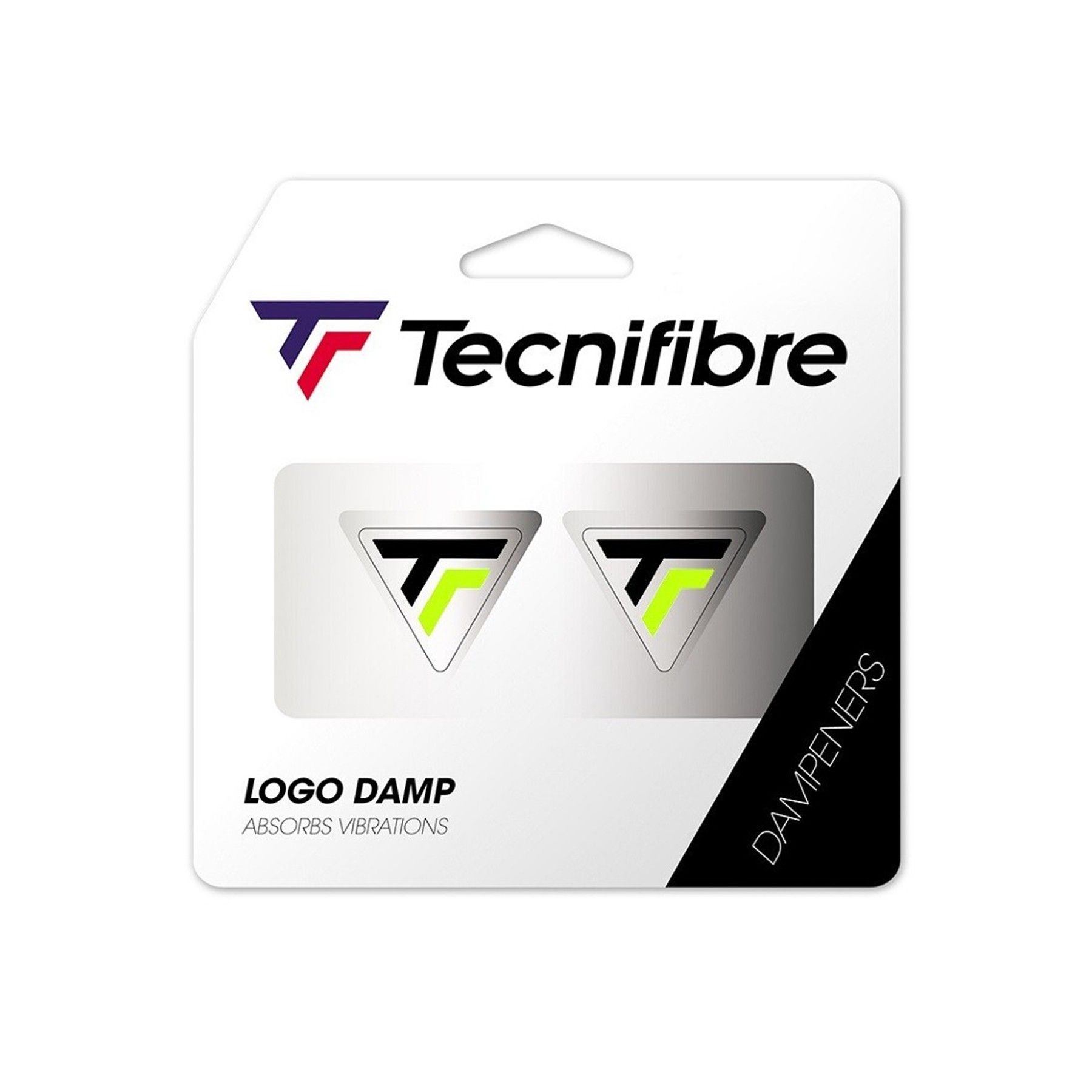 Antivibrador Logo Damp Neon Branco Tecnifibre