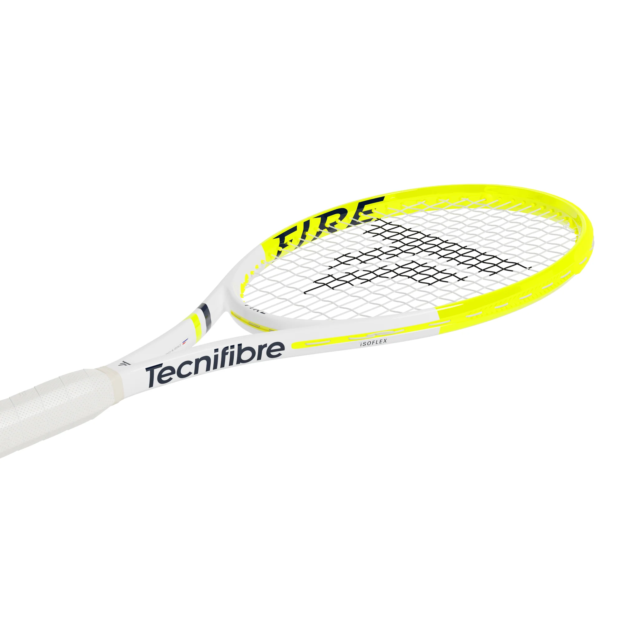 Miniatura 3.0 de Raquete de T&ecirc;nis Fire 305 Branco/Verde Lim&atilde;o Tecnifibre