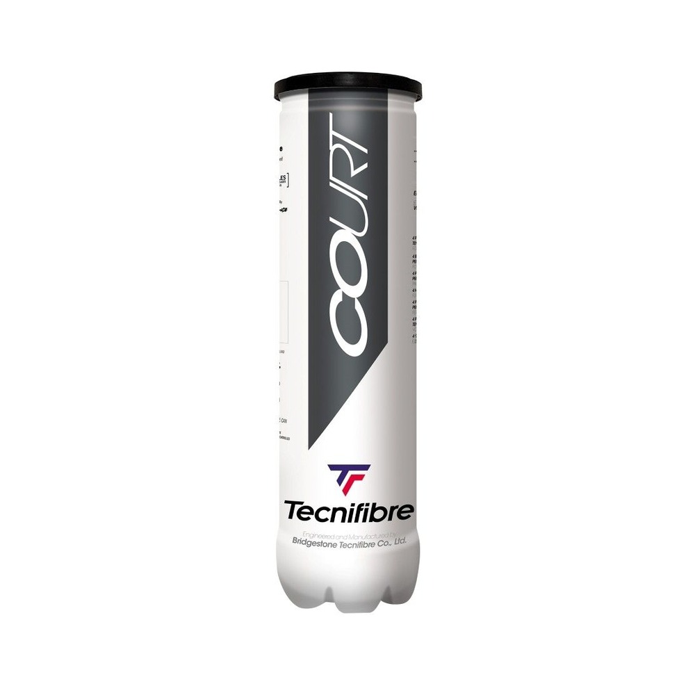 Miniatura 1.0 de Tubo com 4 bolas Court Amarelo Tecnifibre
