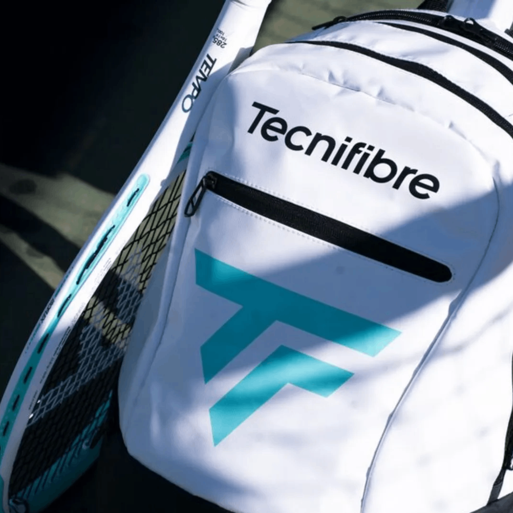 Miniatura 4.0 de Mochila Tempo Backpack Branco e Azul Tecnifibre