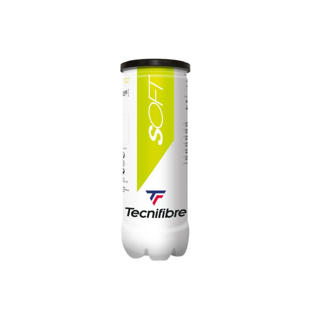 Tubo com 3 Unidades de Bolas de T&ecirc;nis Soft Tecnifibre