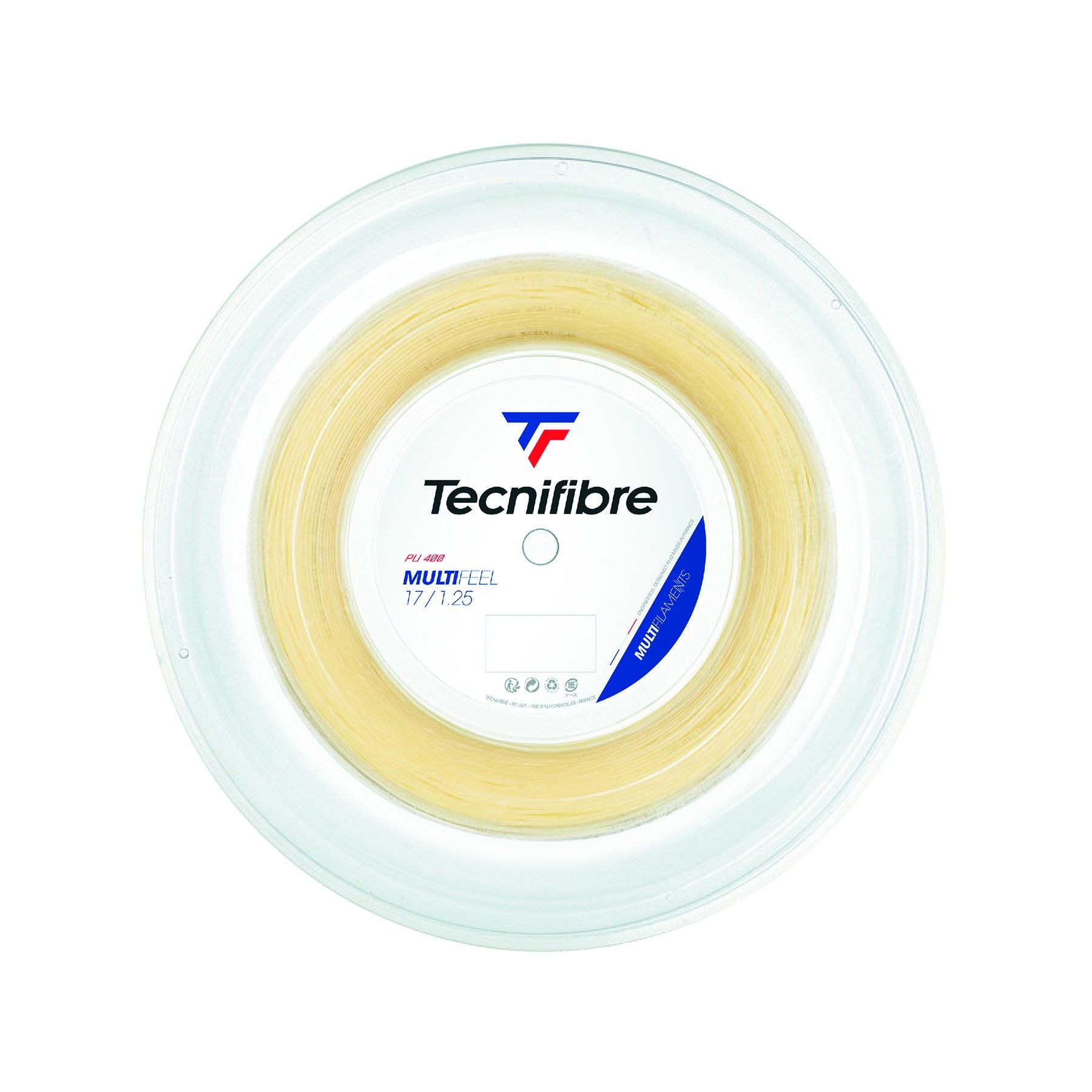 Corda Bobina 200M Multifeel HD 1,25 Branco Tecnifibre