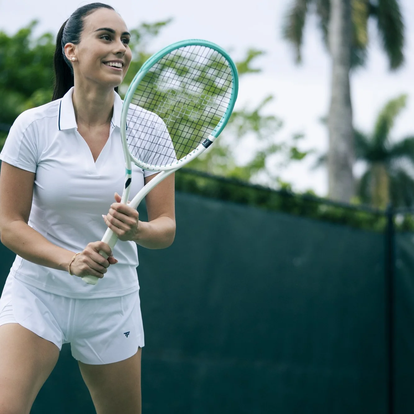 Miniatura 8.0 de Raquete Tempo Team Branco Tam G2 Tecnifibre